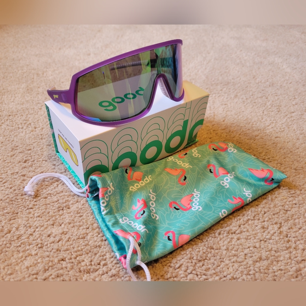 Goodr Wrap G Polarized Sunglasses, Purple